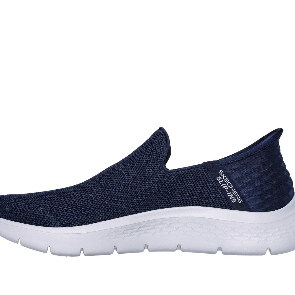 NEVER WORN SKECHERS NAVY SLIP ON GO WALK SNEAKER SIZE 9.